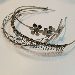 3 piece Metal Headband bundle